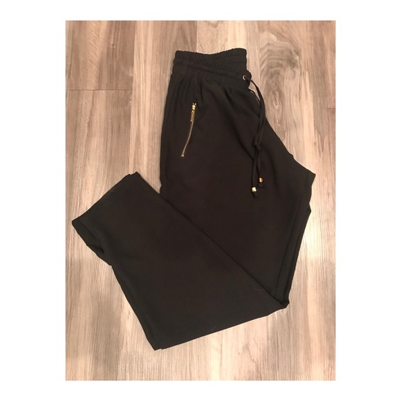 Fashion Nova Pants - Black Satin Pants